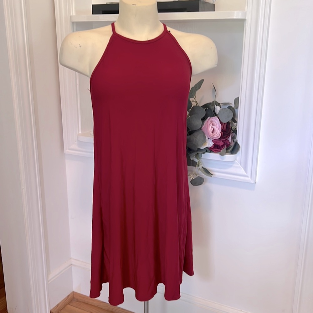Xs Rue 21 dress in a cranberry red.